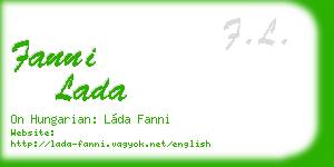fanni lada business card
